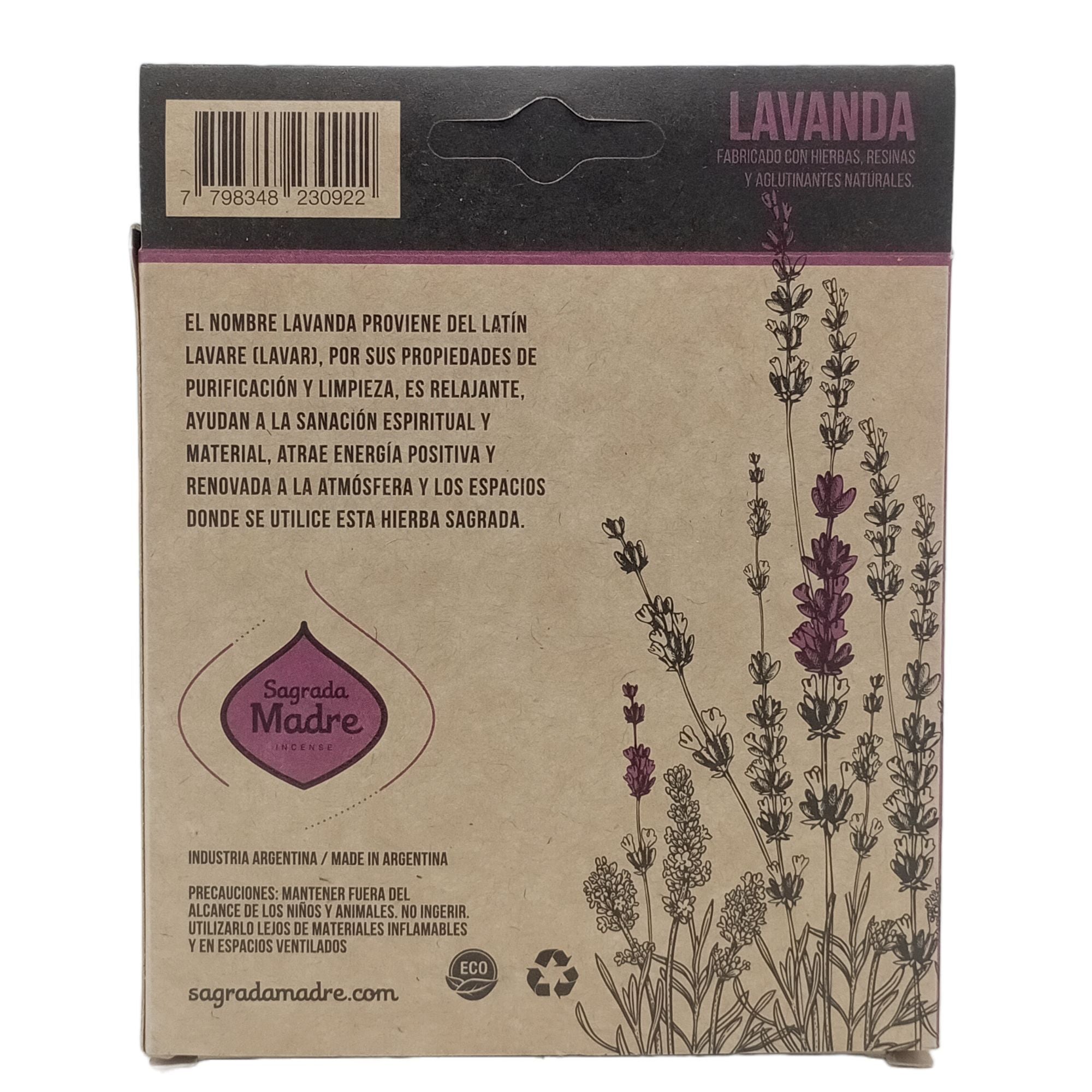 Pastillas de Incienso en Resina defumación activada con lavanda natural, pack 4 - para paz y relajación