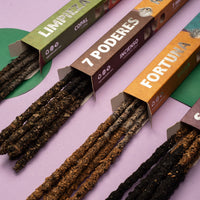 Incienso sahumerio dúo, copal y romero en stick grueso, purifica y armoniza tu espacio - purificación profunda y armonía