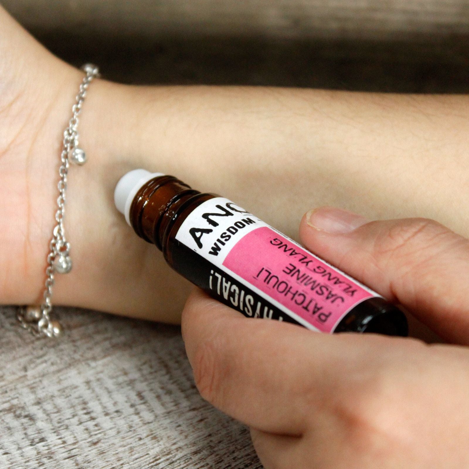 Roll-On de Aceites Esenciales: mezcla en tubo de bolsillo, líquido claro, base de vitamina E - favorece relajación