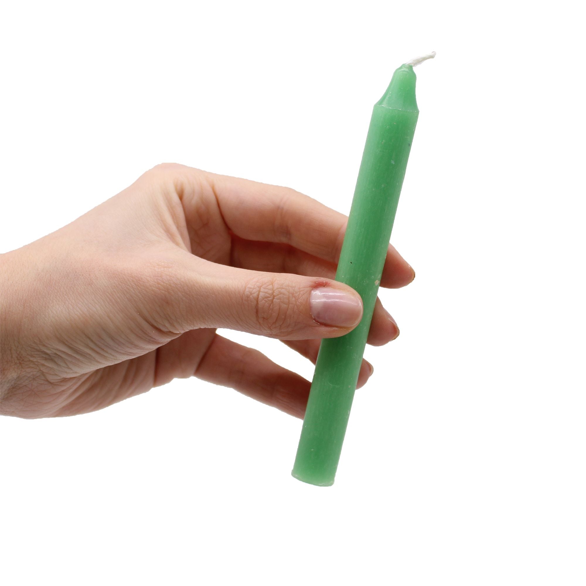 Velas de sanación: 10 cilindros cerosos, formato cilíndrico, color no especificado - promueven relajación y armonía interior