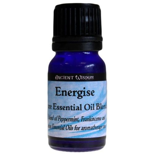 Mezcla de Aceites Esenciales Energizante en frasco de 10 ml para uso en hogar - bienestar y armonía energética