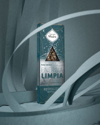 Incienso Sahumerio Energia Limpia Revitalizar packaging displayed with elegant paper designs.
