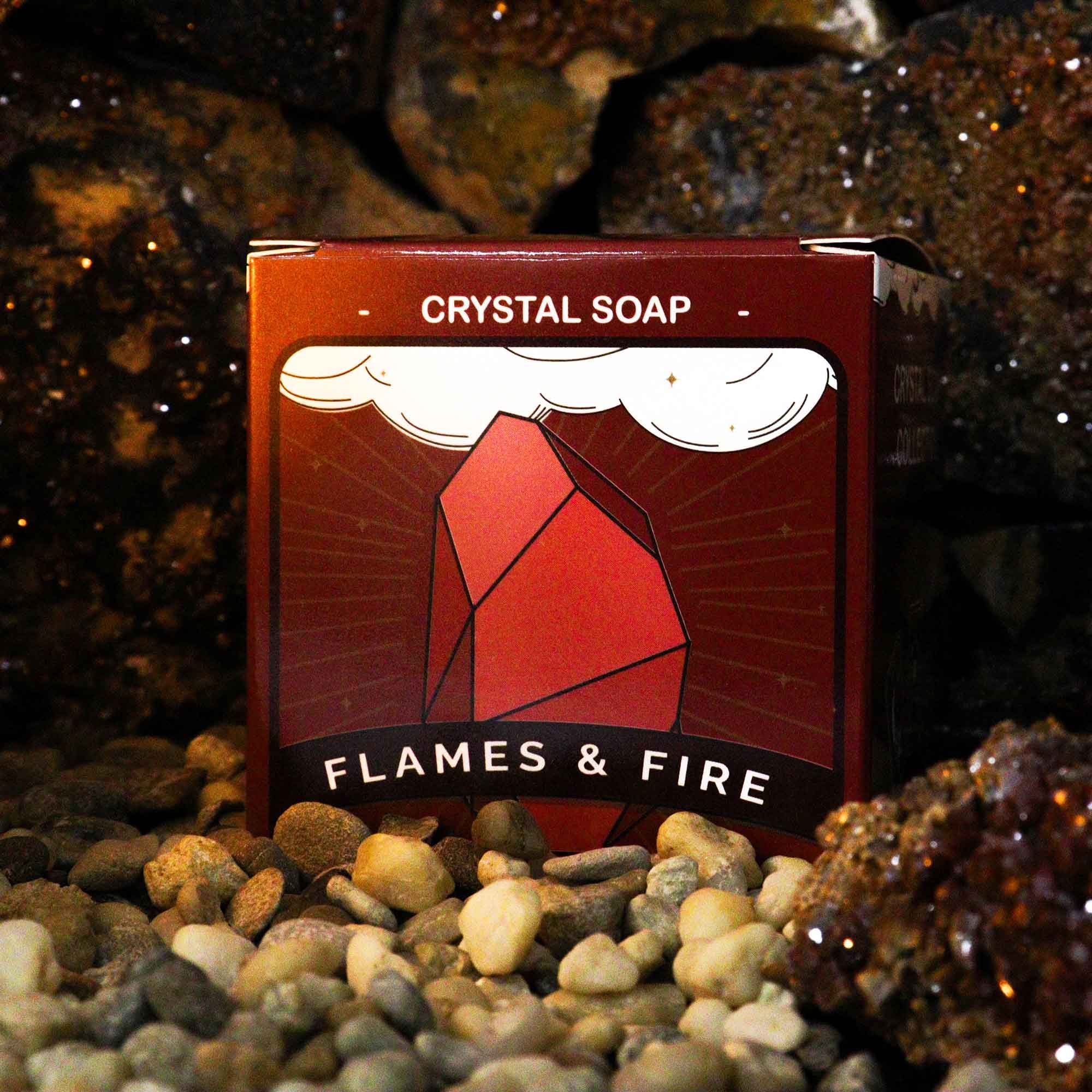 Jabón Elemental Cristal - jaspe rojo