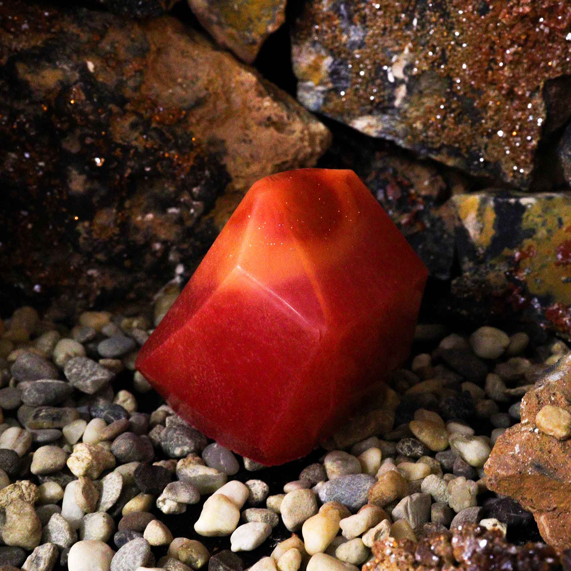 Jabón Elemental Cristal - jaspe rojo