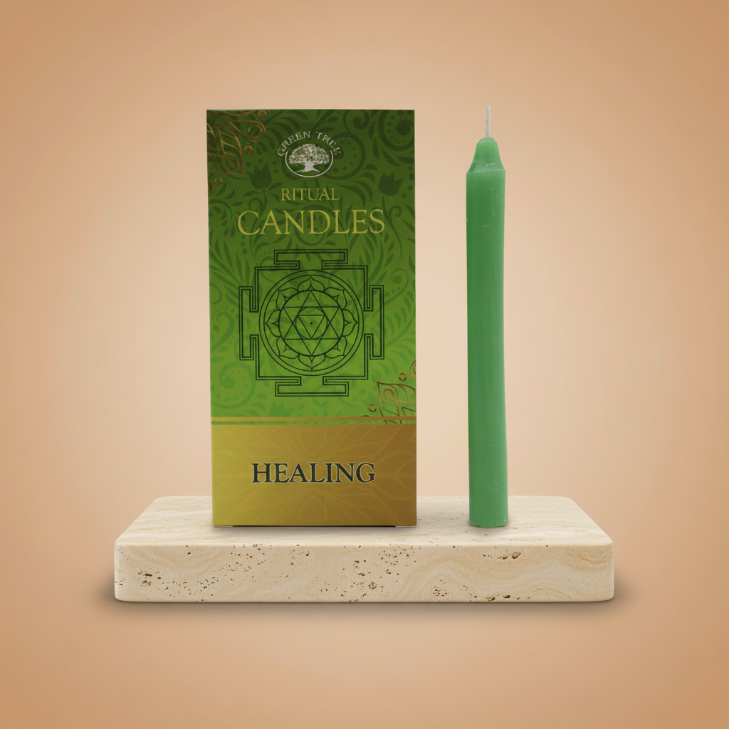 Velas de sanación: 10 cilindros cerosos, formato cilíndrico, color no especificado - promueven relajación y armonía interior