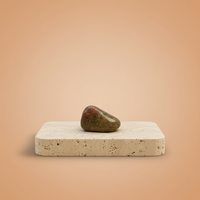 Unakita - piedra tumbada (rodada), natural, pequeñas, en verde y rosa, únicas - equilibrio emocional y crecimiento