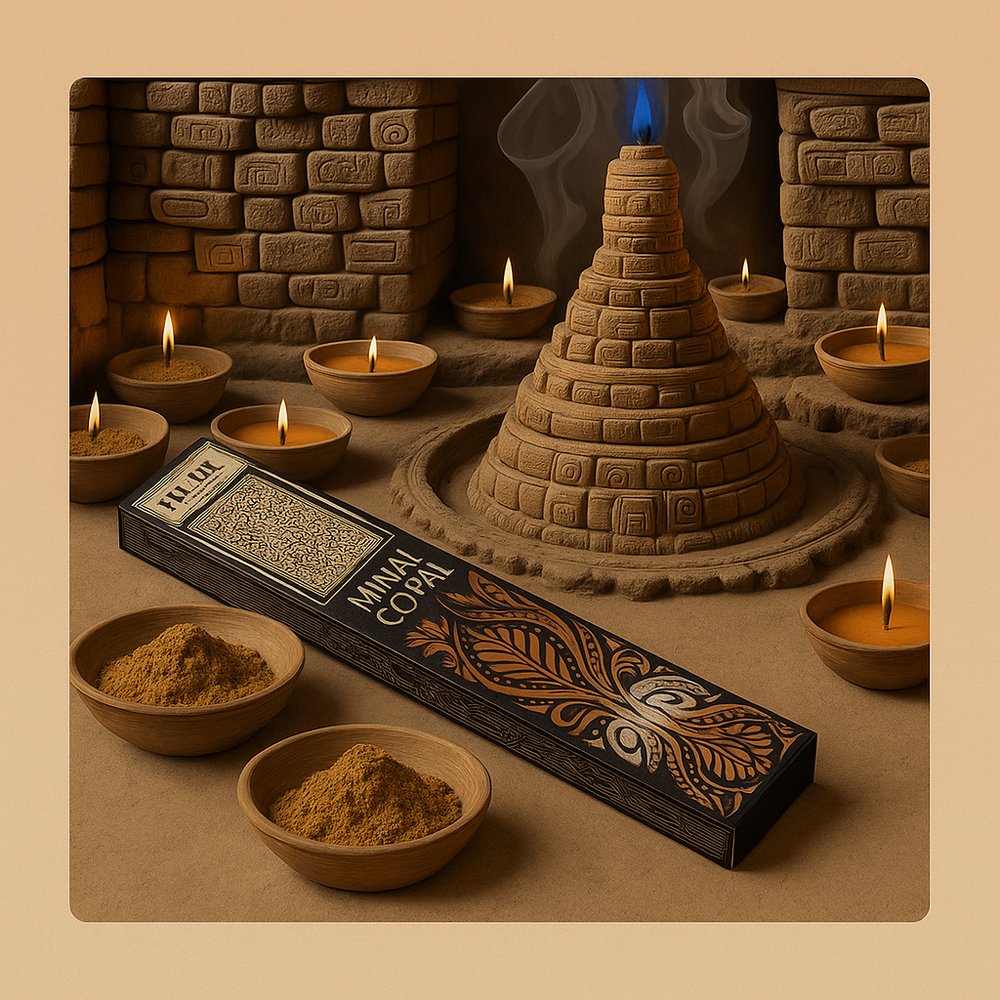 Incienso Copal Maya en varilla, resina pura, color ámbar y largo, sin aditivos - purificación energética y armonía
