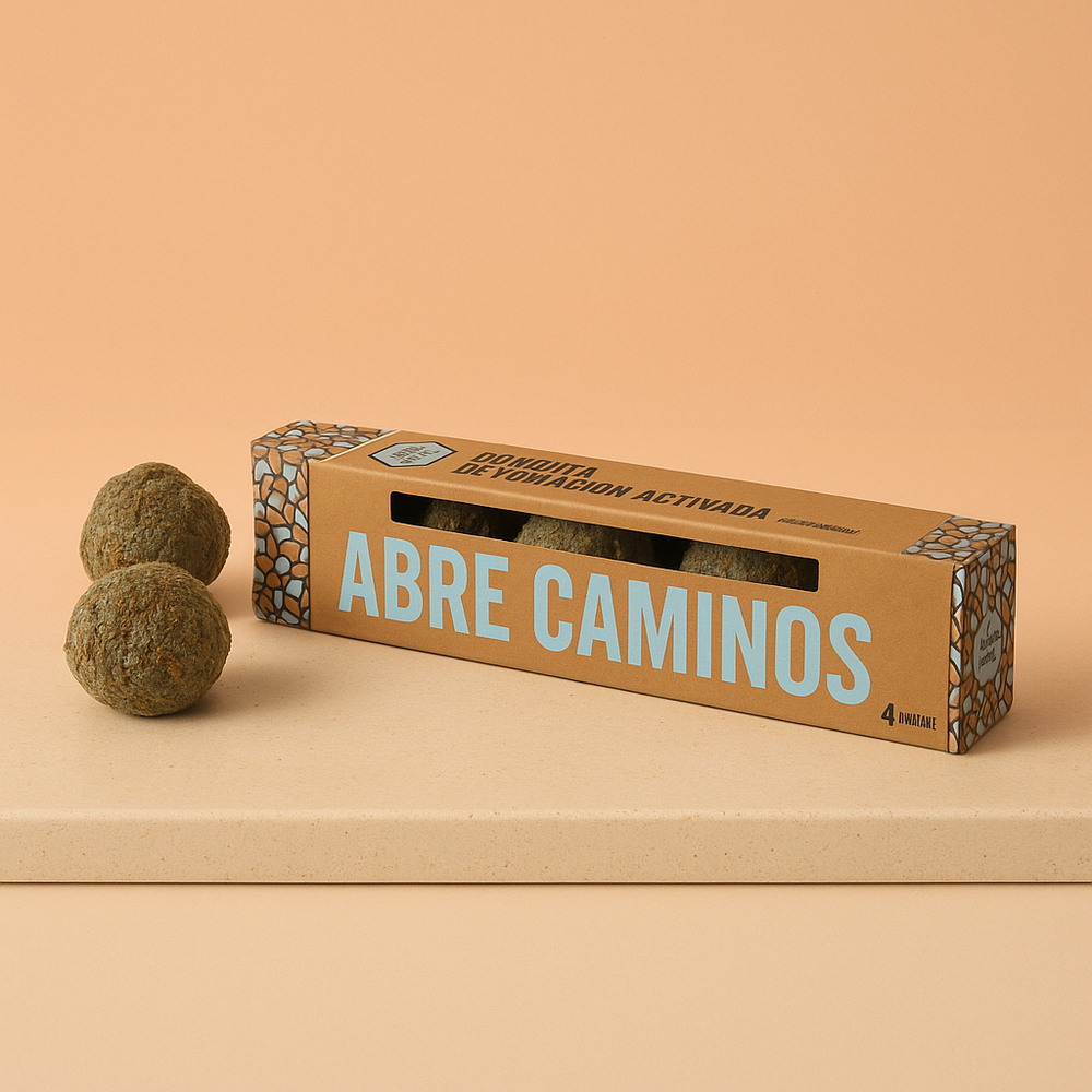 Bombitas de Incienso Abre Caminos — caja de 4 unidades cilíndricas de defumación activada - disolver obstáculos.