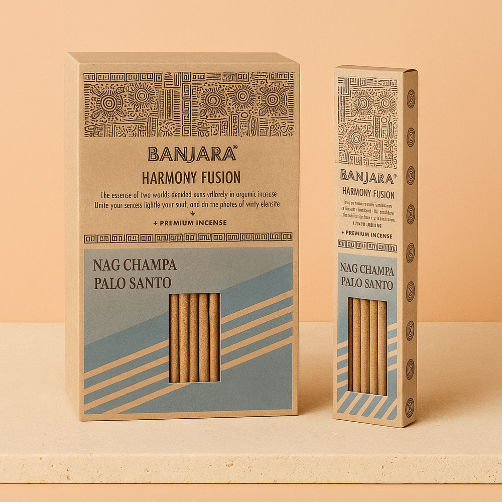 Incienso Palo Santo Banjara - bastón de resinas naturales; formato en varilla; 45–60 min - limpieza energética y sanación