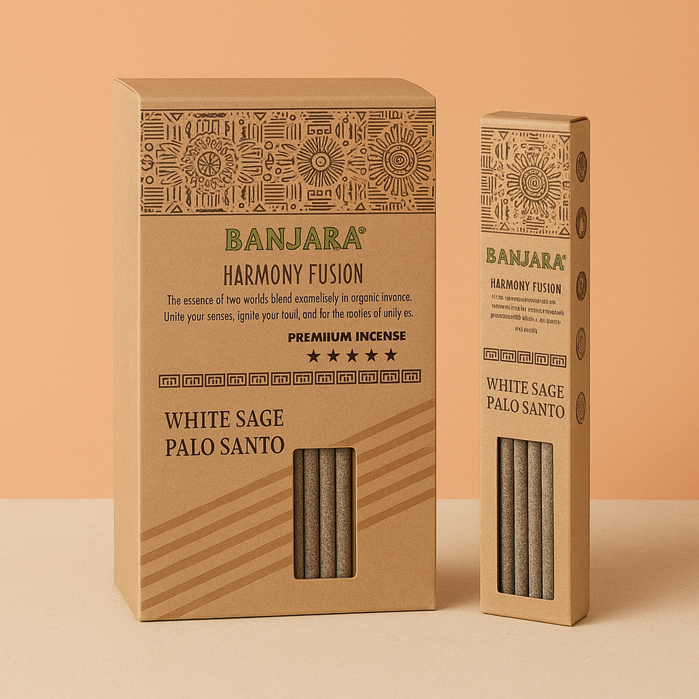 Incienso Palo Santo Banjara - Salvia Blanca, varilla natural, aroma herbal terroso - limpieza y protección