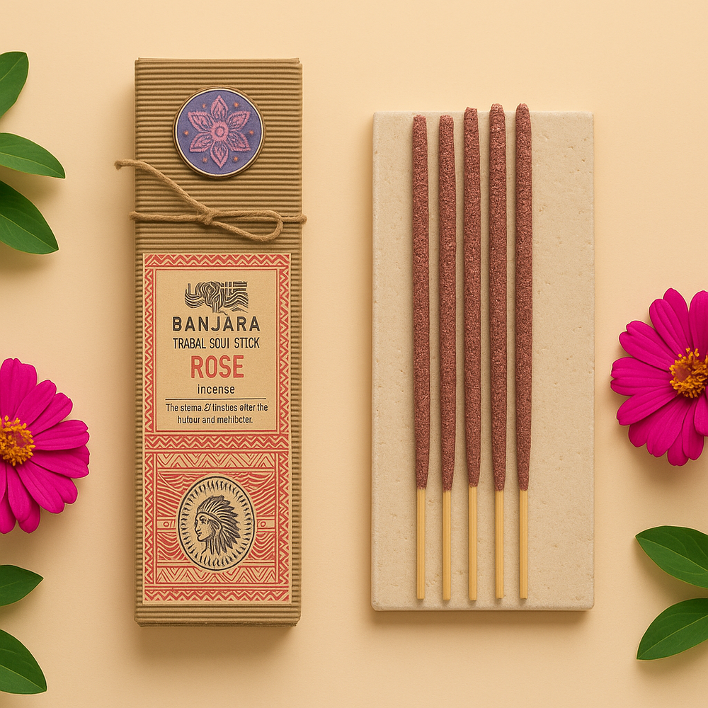 Varillas de Resina para Rituales Rosa: incienso en formato, resina natural y aroma floral suave - promueve amor y calma