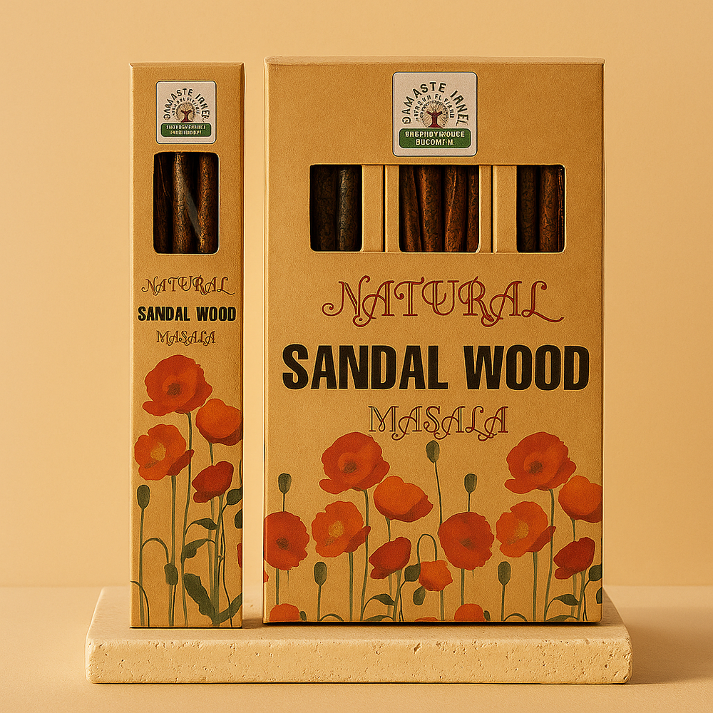 Incienso Botánico Natural Masala - Sándalo