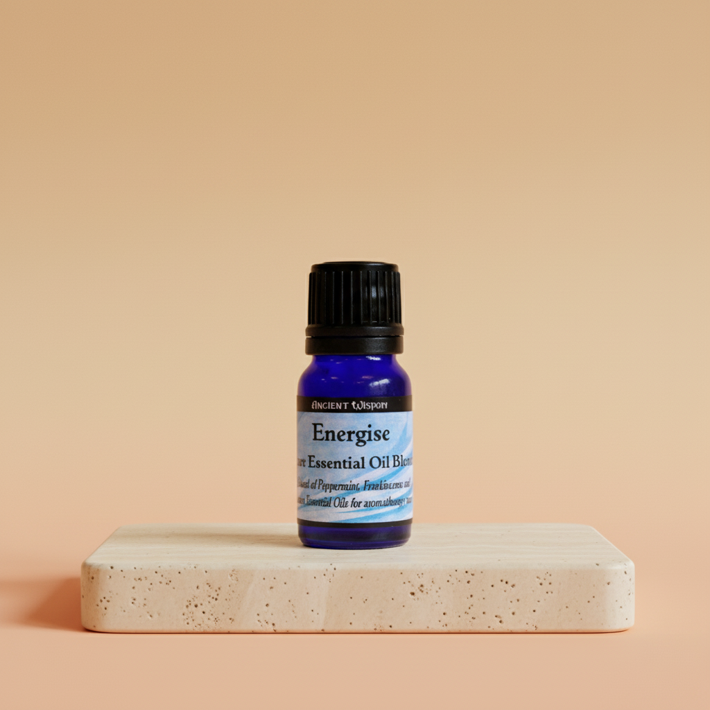 Mezcla de Aceites Esenciales Energizante en frasco de 10 ml para uso en hogar - bienestar y armonía energética