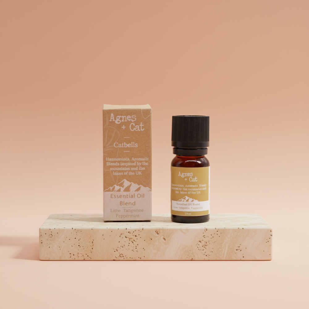 Mezcla de Aceites Esenciales frasco 10 ml, aroma luminoso y mentolado con lima, mandarina y menta - despertar sentidos