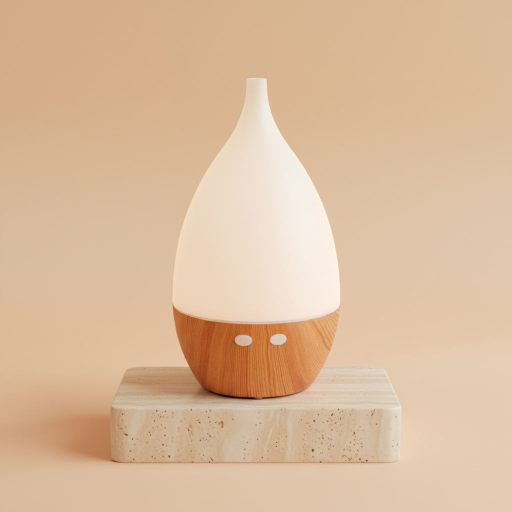 Atomizador USB, difusor de aroma de tamaño compacto y forma cilíndrica con cambio de color - para crear ambientes relajantes