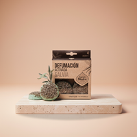 Pastillas de Incienso en Resina con Salvia Blanca, 4 unidades activadas, base resinosa - limpieza energética profunda