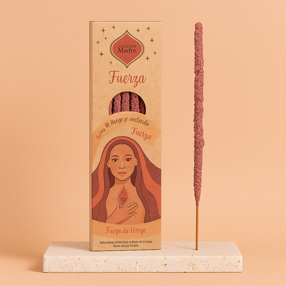Sahumerio 5 Elementos Fuego - Fuerza, artesanal en vara (stick) aroma cálido y poder - potencia coraje y motivación