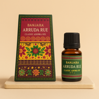 Aceite aromático Arruda Rue, botella de 10 ml con aroma natural herbáceo para difusores - purificación energética y calma