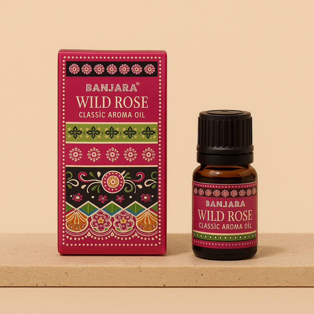 Aceite Esencial de Rosa Silvestre, frasco ámbar de 10 ml con extracto puro, aroma floral para calma - paz interior