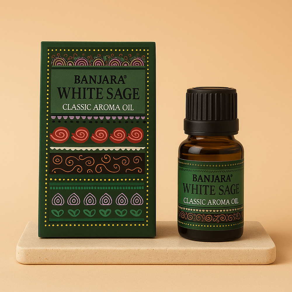 Aceite Esencial de Salvia Blanca: frasco vidrio ámbar 10 ml, aroma fresco y herbáceo, 100% natural - purificación energética
