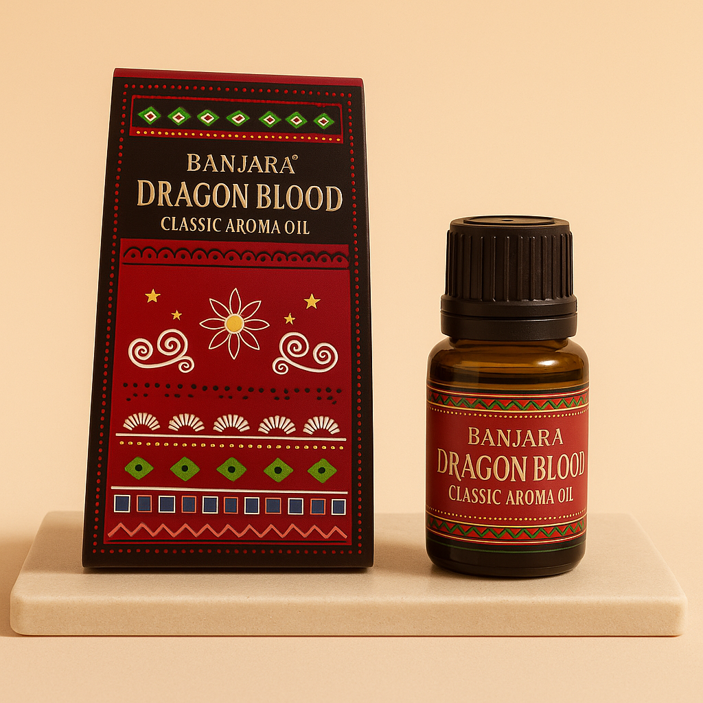 Aceite esencial de sangre de dragón, frasco de vidrio ámbar de 10 ml, aroma cálido - Protección energética y armonía