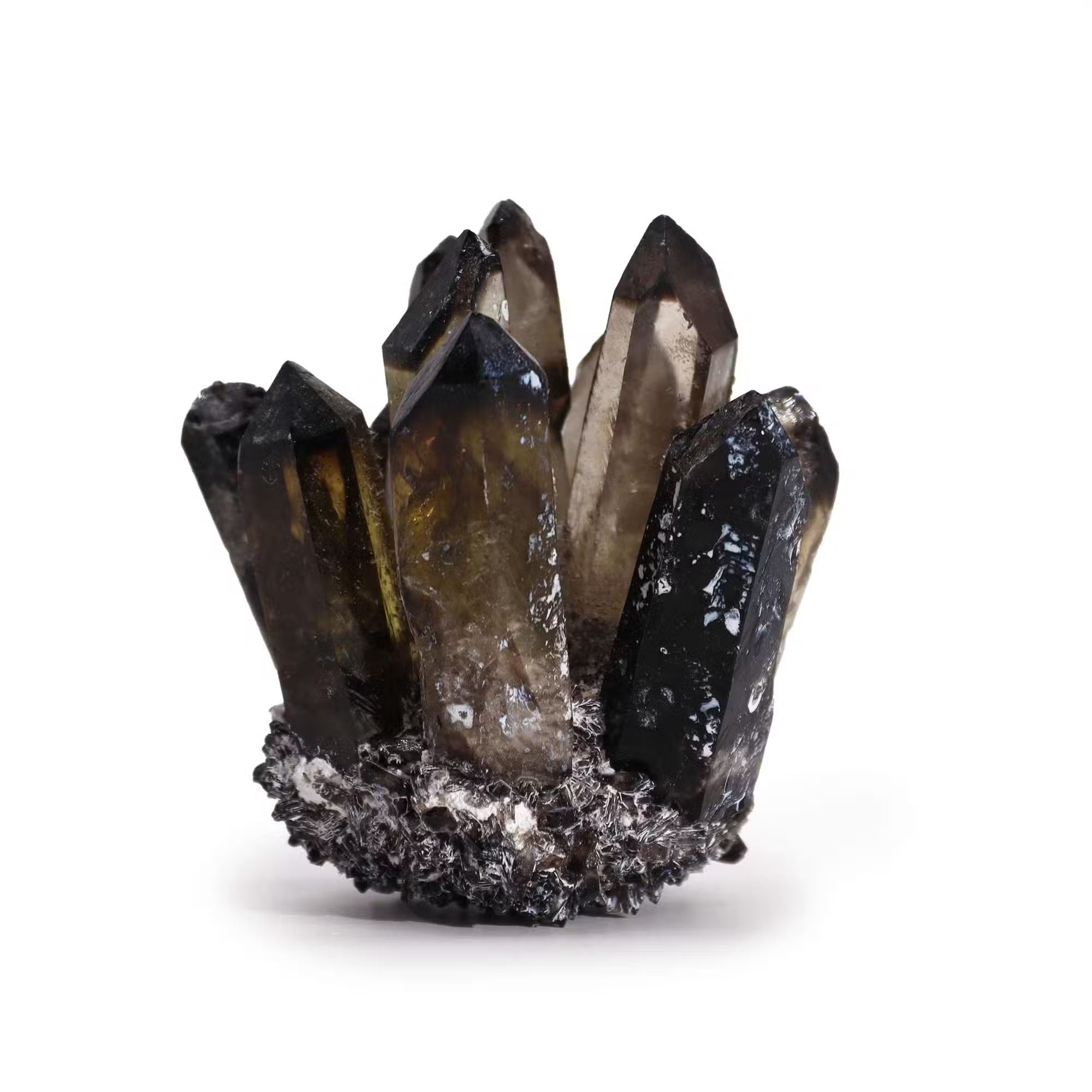 Conexión con Ancestros – Altar Premium: cuarzo fantasma grande, amatista y palo santo para santuario- conecta con el linaje.