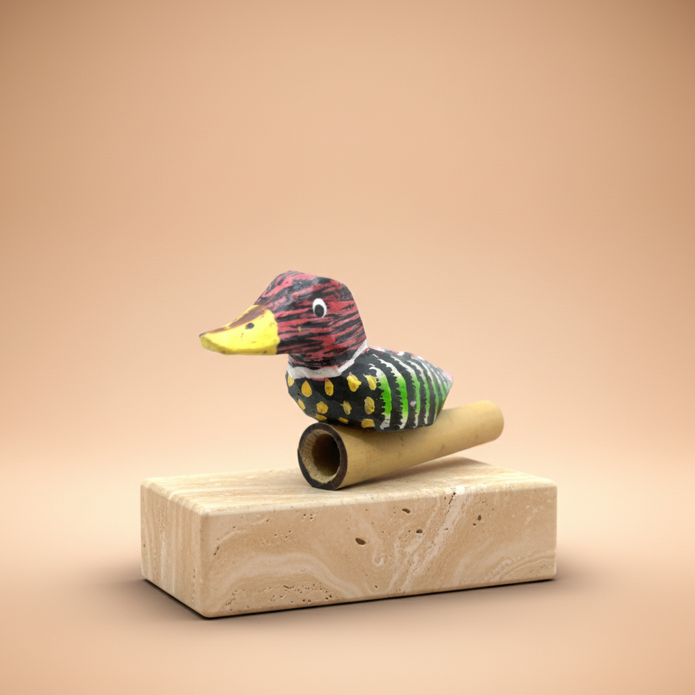 Silbato para patos de madera, 4 surtidos, compacto y tradicional, ideal para llamar aves acuáticas - mejora la experiencia