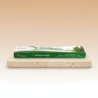 Incienso védico - palitos delgados, tono natural, elaborados con hierbas Himalaya, para armonía y ambiente sereno - bienestar