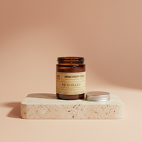 Velas de aromaterapia en cera de soja, 200 g, con aceites esenciales de lavanda e hinojo 100% puros - Relajación